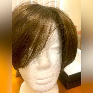 Essentially You by Jon Renau topper in color 8 med brown